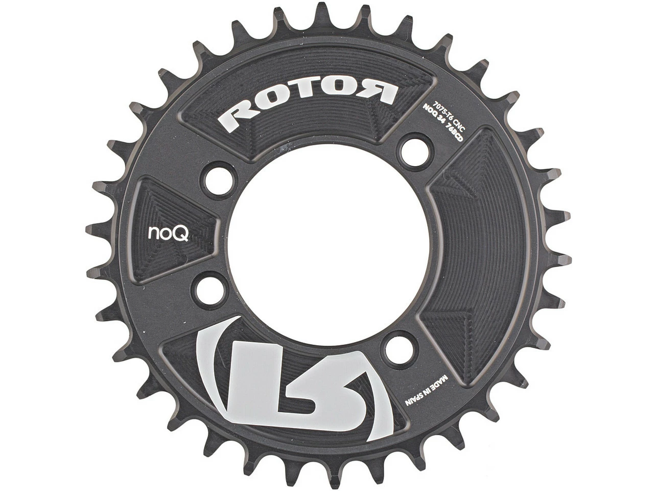Rotor Kettenblatt NoQX1 MTB, 4-Arm, 76 Mm Lochkreis 3 Rotor Kettenblatt NoQX1 MTB, 4-Arm, 76 Mm Lochkreis