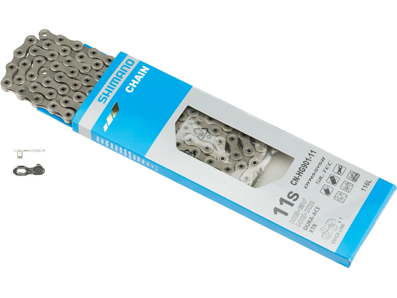 Shimano XTR / Dura-Ace / E-Bike Quick-Link Kette CN-HG901-11 11-fach 3 Shimano XTR / Dura-Ace / E-Bike Quick-Link Kette CN-HG901-11 11-fach