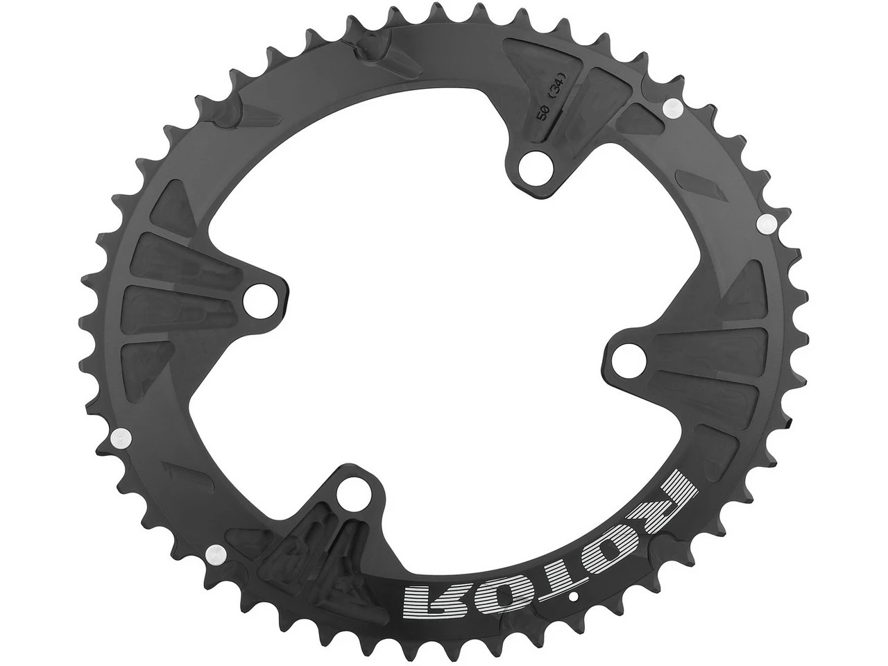 Rotor Kettenblatt ALDHU 3D+ / VEGAST, 4-Arm, Q-Rings, 110 Mm Lochkreis 4 Rotor Kettenblatt ALDHU 3D+ / VEGAST, 4-Arm, Q-Rings, 110 Mm Lochkreis – Bild 2