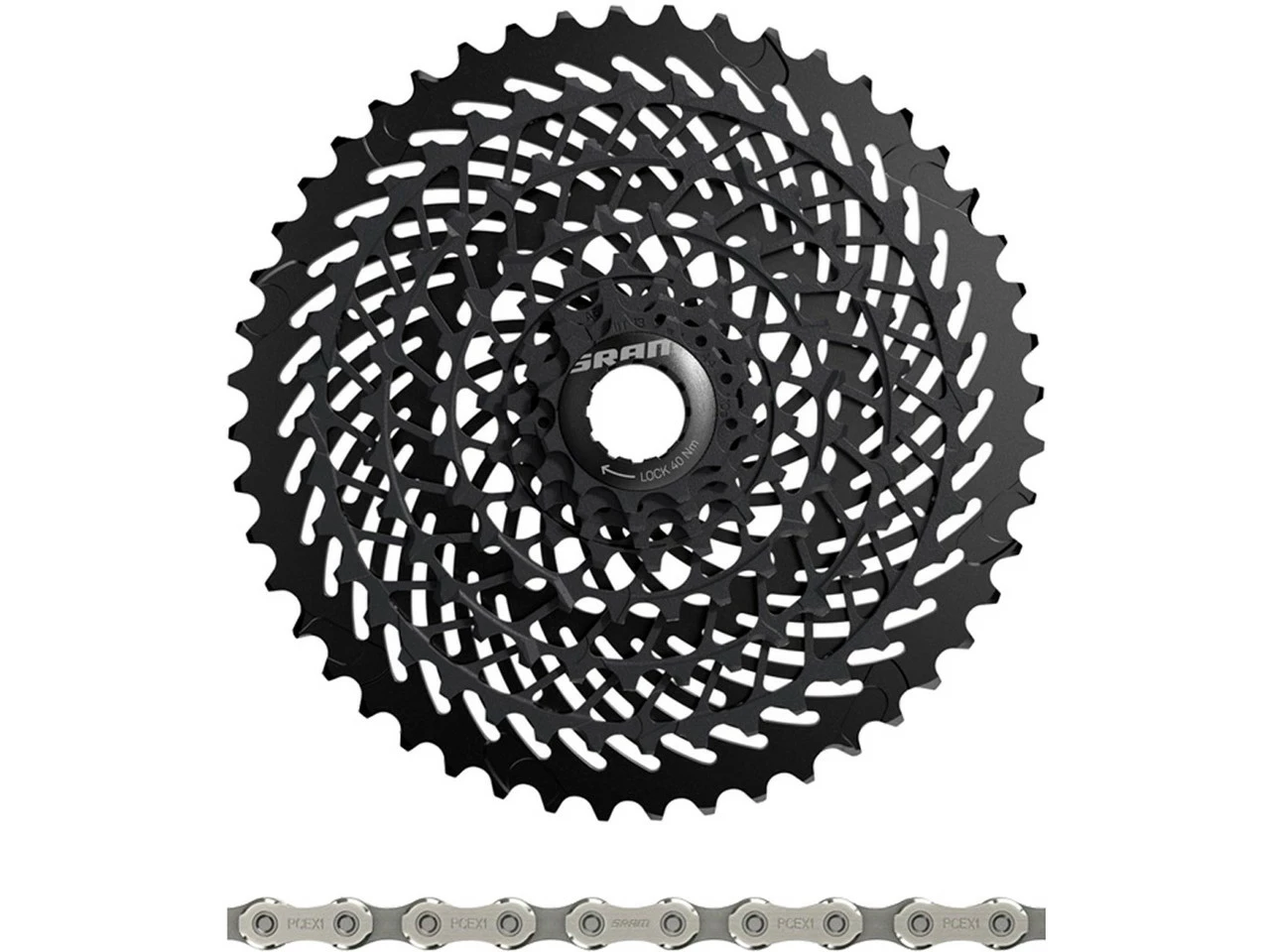 SRAM XG-899 E-Block Kassette + PC EX1 Kette 8-fach Verschleißset 3 SRAM XG-899 E-Block Kassette + PC EX1 Kette 8-fach Verschleißset