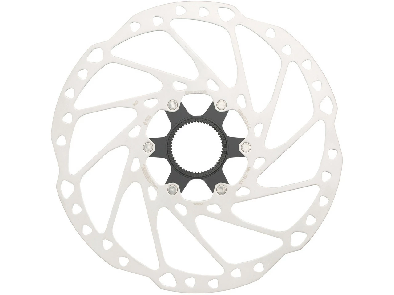 Shimano Bremsscheibe SM-RT64 Center Lock Für Deore Mit Innenverzahnung 6 Shimano Bremsscheibe SM-RT64 Center Lock Für Deore Mit Innenverzahnung – Bild 4