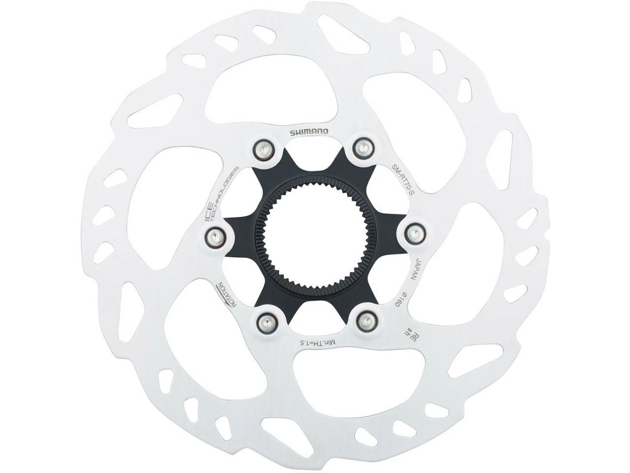 Shimano Bremsscheibe SM-RT70 Center Lock Für SLX Mit Innenverzahnung 6 Shimano Bremsscheibe SM-RT70 Center Lock Für SLX Mit Innenverzahnung – Bild 4