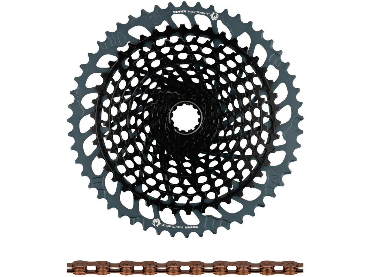 SRAM X01 Eagle XG-1295 Kassette + Eagle Kette 12-fach Verschleißset 3 SRAM X01 Eagle XG-1295 Kassette + Eagle Kette 12-fach Verschleißset