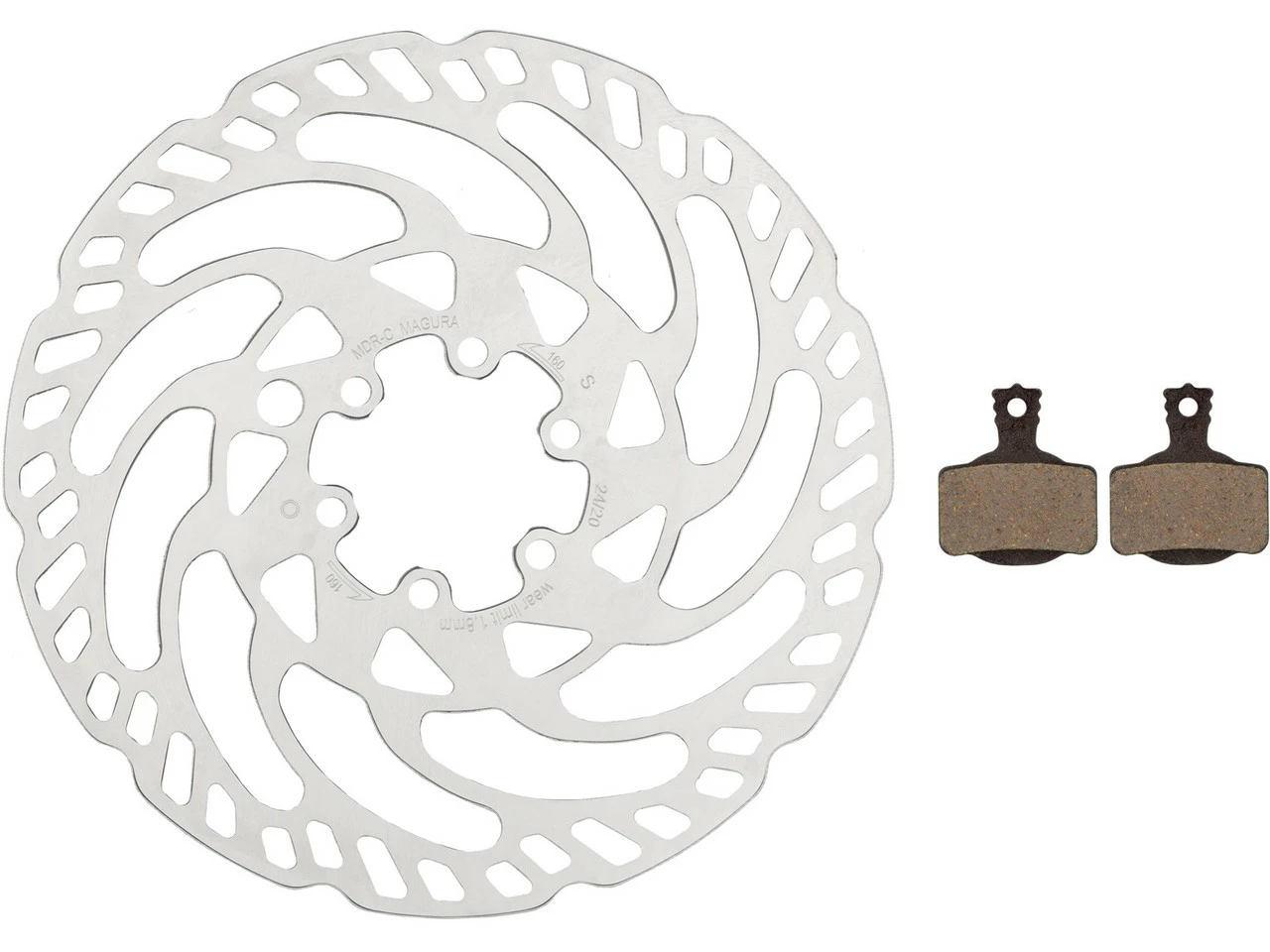 MAGURA MDR-C Bremsscheiben Und Belag Kit 6-Loch 160 Mm 3 MAGURA MDR-C Bremsscheiben Und Belag Kit 6-Loch 160 Mm