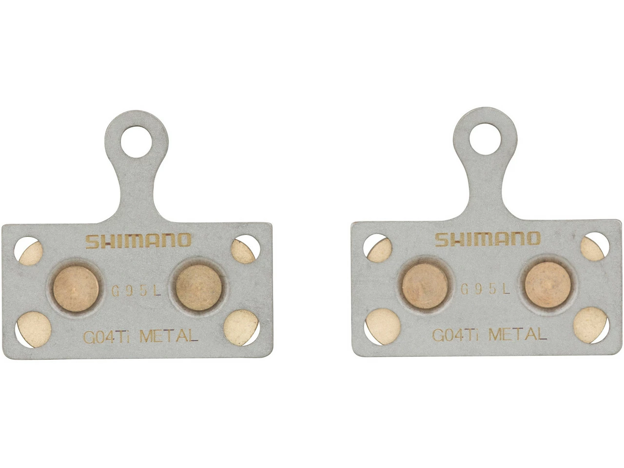 Shimano Bremsbeläge G04Ti Für XTR, XT, SLX, Alfine 4 Shimano Bremsbeläge G04Ti Für XTR, XT, SLX, Alfine – Bild 2