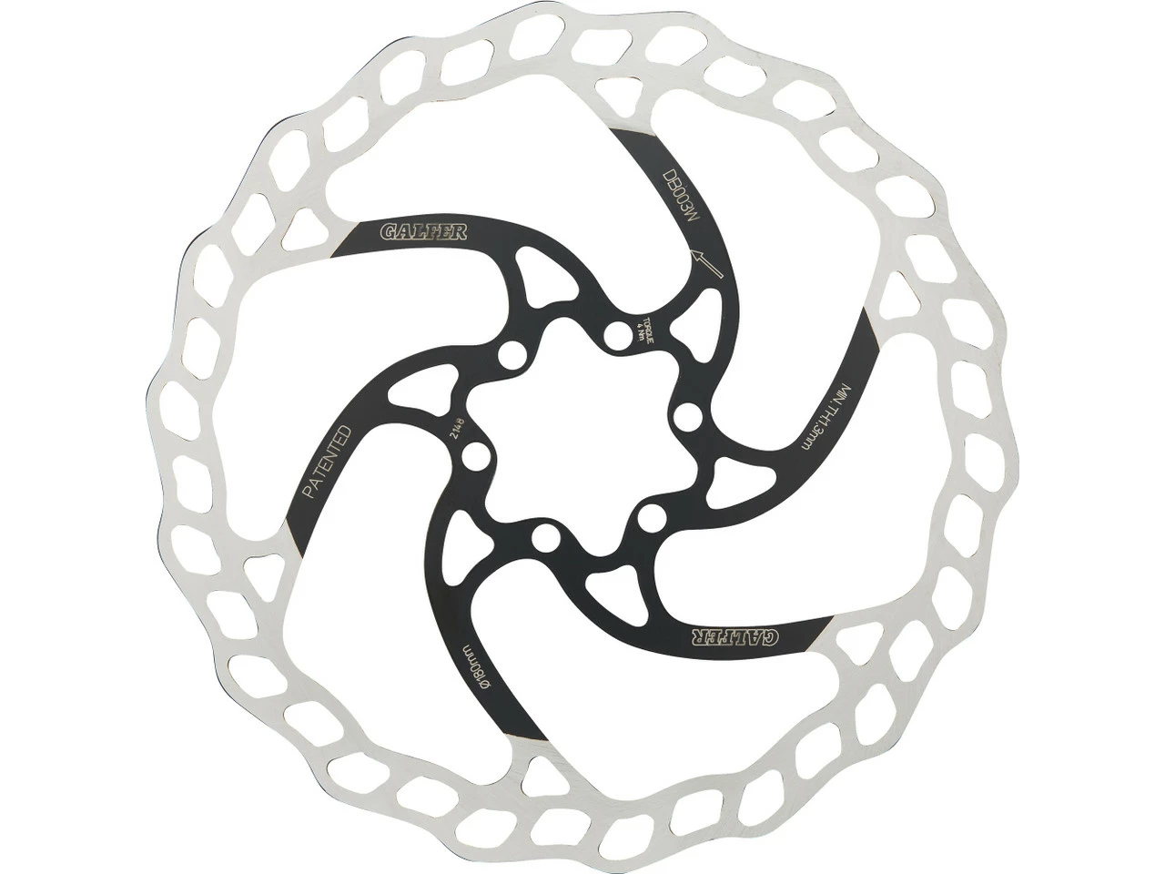 GALFER Fixed Disc Wave 1,8 Mm MTB 6-Loch Bremsscheibe 9 GALFER Fixed Disc Wave 1,8 Mm MTB 6-Loch Bremsscheibe – Bild 7