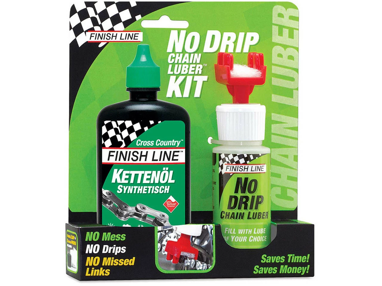 Finish Line No Drip Chain Luber Kit Mit Cross Country Kettenöl 3 Finish Line No Drip Chain Luber Kit Mit Cross Country Kettenöl