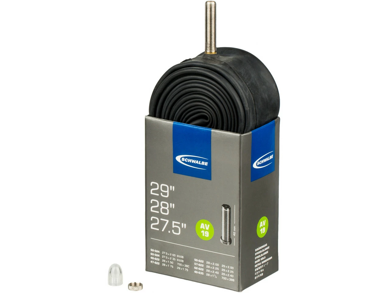 Schwalbe Schlauch 19 Für 27,5" / 28" / 29" 3 Schwalbe Schlauch 19 Für 27,5" / 28" / 29"