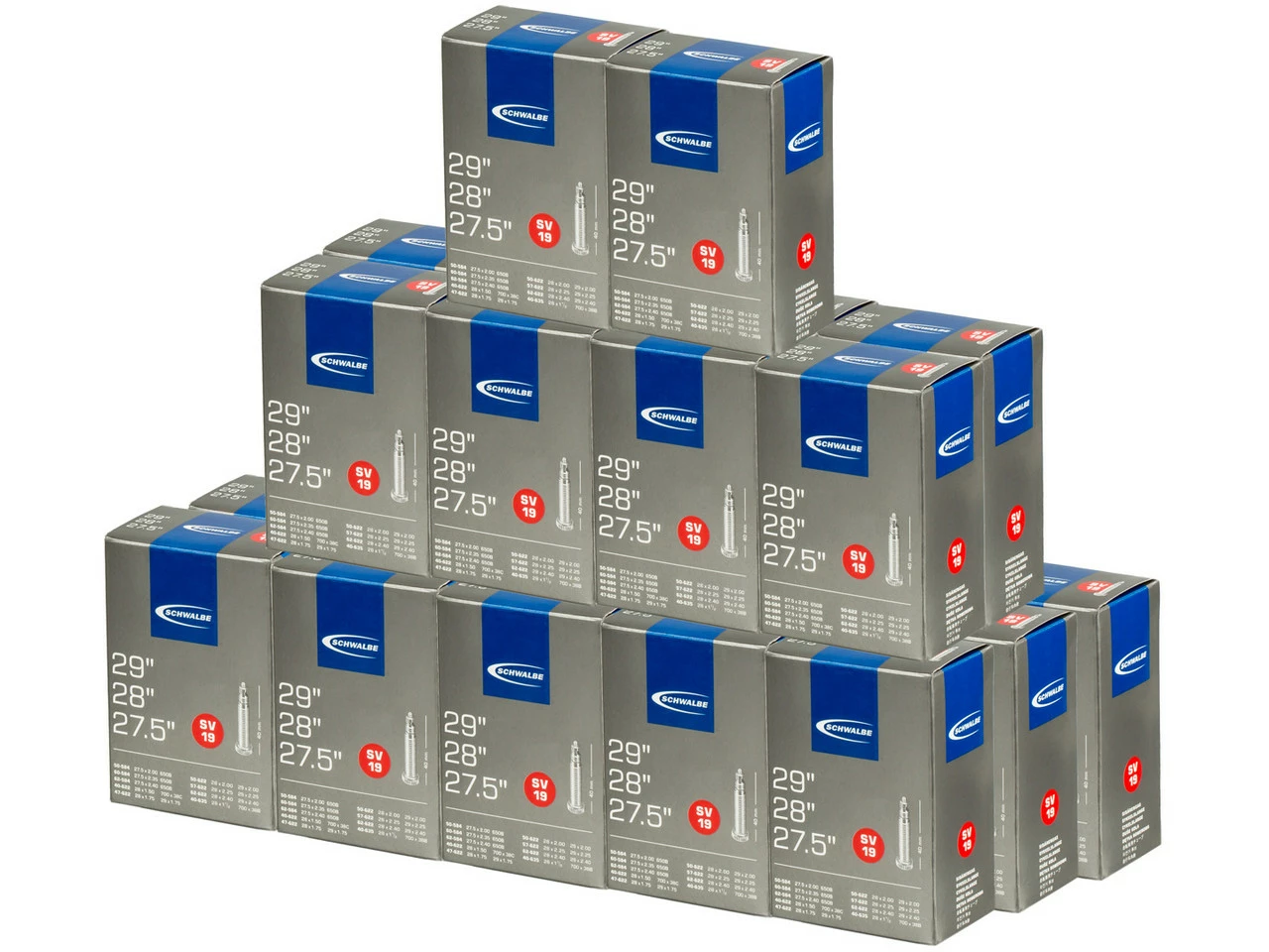 Schwalbe Schlauch 19 Für 27,5" / 28" / 29" - 25 Stück 3 Schwalbe Schlauch 19 Für 27,5" / 28" / 29" - 25 Stück