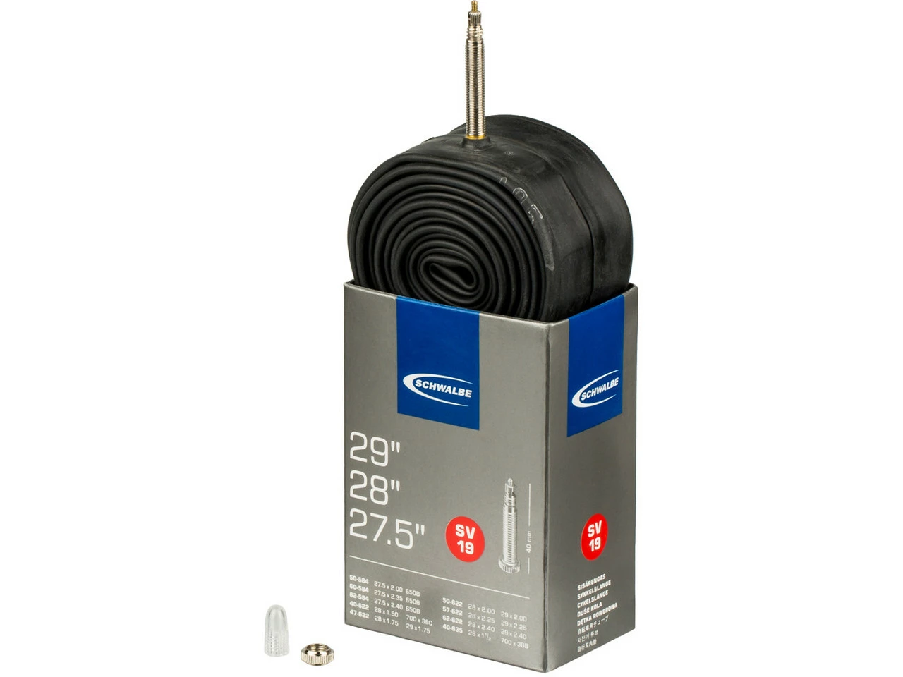 Schwalbe Schlauch 19 Für 27,5" / 28" / 29" - 5 Stück 4 Schwalbe Schlauch 19 Für 27,5" / 28" / 29" - 5 Stück – Bild 2