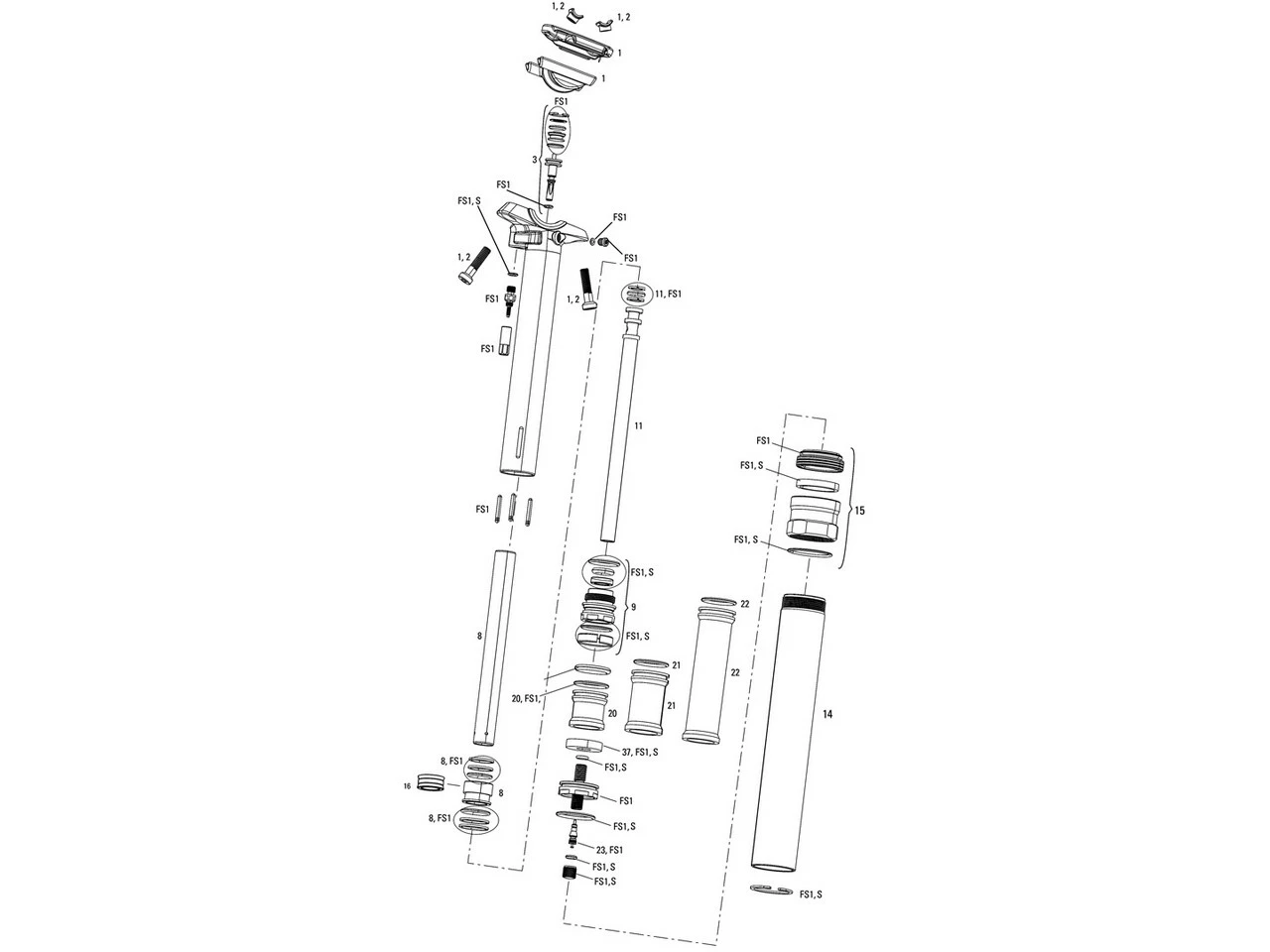 ROCKSHOX Ersatzteile Reverb Sattelstütze (A1 / 2010-2012) 3 ROCKSHOX Ersatzteile Reverb Sattelstütze (A1 / 2010-2012)