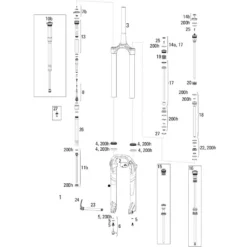 ROCKSHOX Ersatzteile Lyrik RCT3 (B1 / 2016-2017) 29"