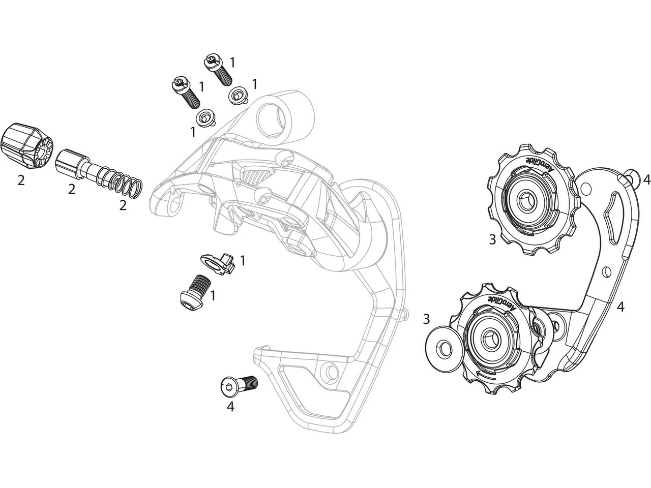 SRAM Ersatzteile Red 2013 Schaltwerk 3 SRAM Ersatzteile Red 2013 Schaltwerk