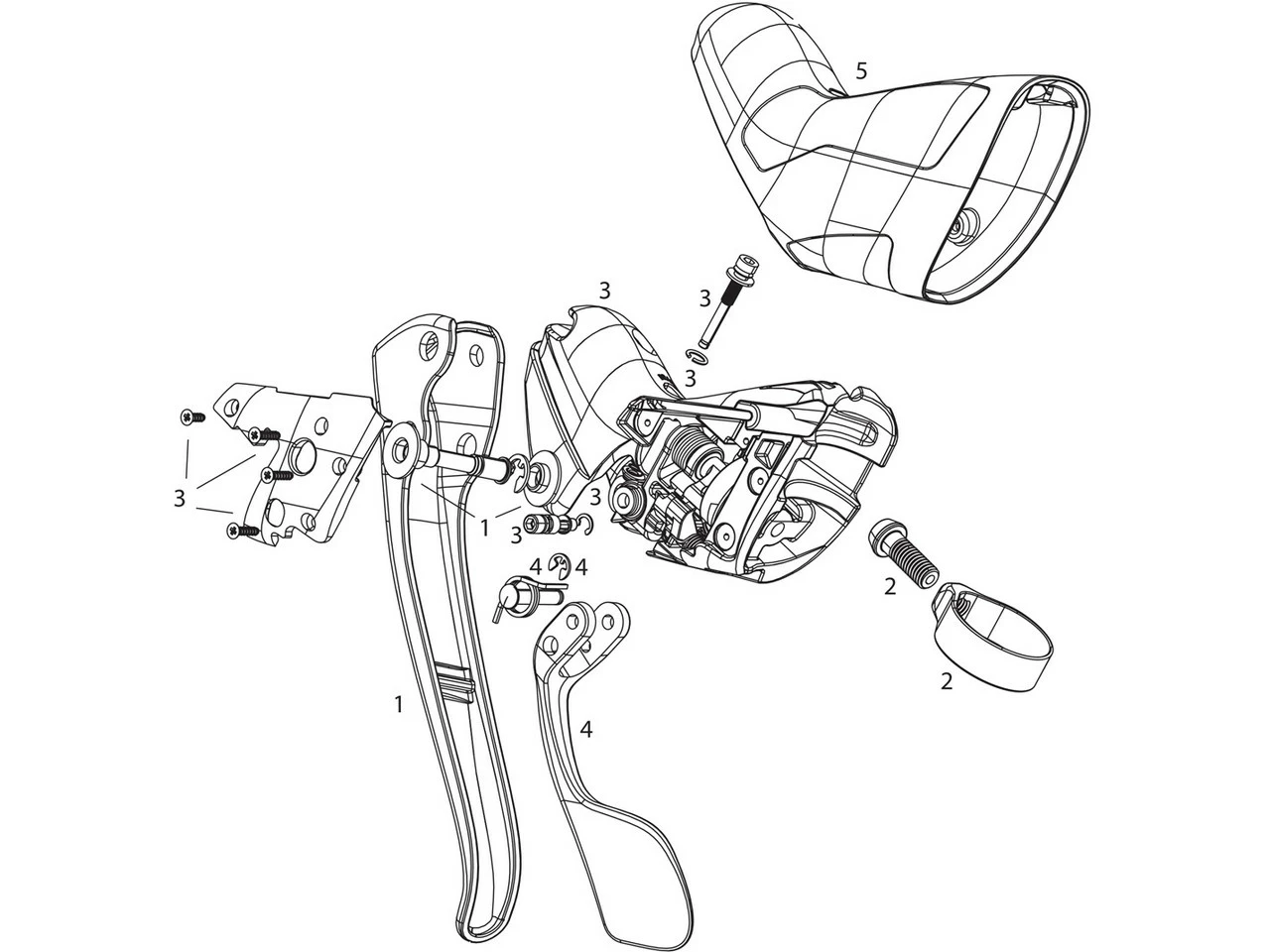 SRAM Ersatzteile Red 2013 / Red 22 Schaltbremshebel 3 SRAM Ersatzteile Red 2013 / Red 22 Schaltbremshebel