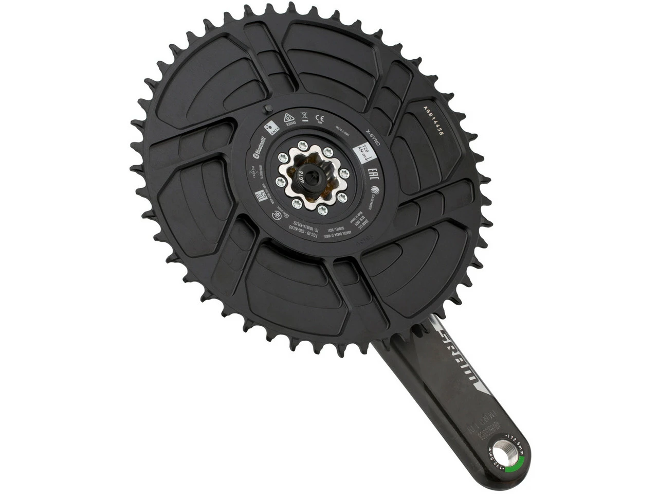 Quarq Red 1 AXS Aero DUB Powermeter Carbon Kurbelgarnitur 4 Quarq Red 1 AXS Aero DUB Powermeter Carbon Kurbelgarnitur – Bild 2