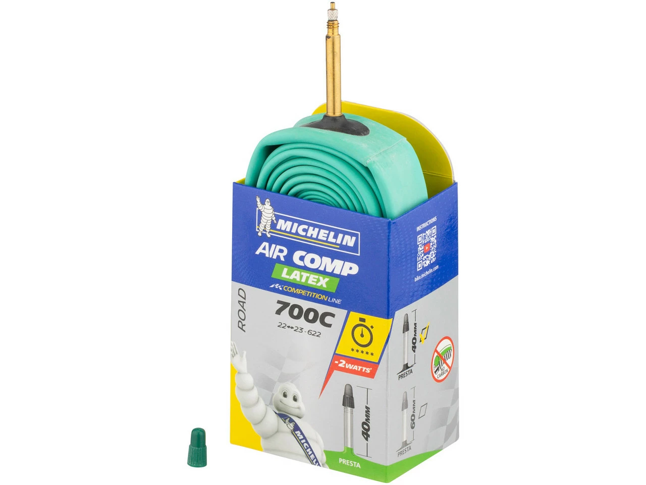 Michelin Schlauch A1 Aircomp Latex Road Für 28" 4 Michelin Schlauch A1 Aircomp Latex Road Für 28" – Bild 2