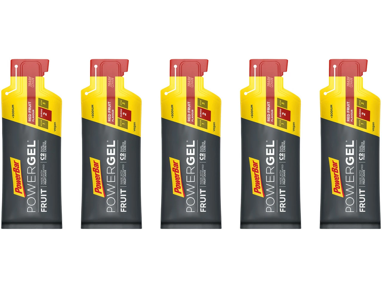 Powerbar PowerGel Fruit - 5 Stück 3 Powerbar PowerGel Fruit - 5 Stück