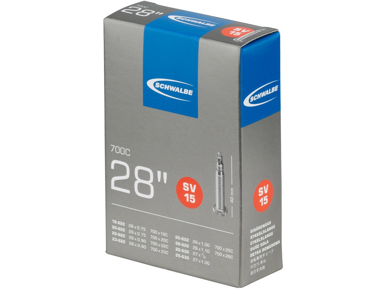 Schwalbe Schlauch 15 Für 28" - 10 Stück 4 Schwalbe Schlauch 15 Für 28" - 10 Stück – Bild 2