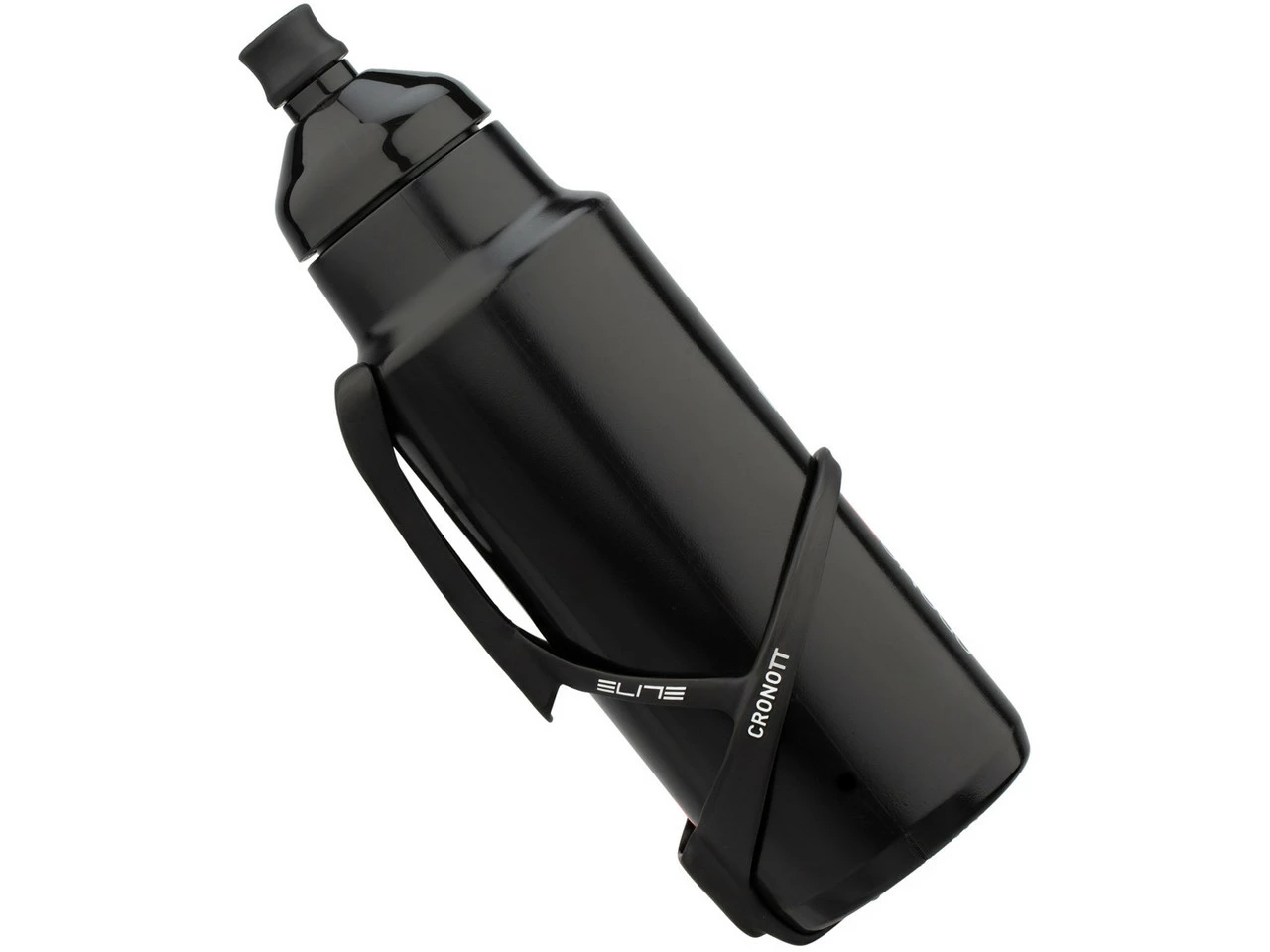 Elite Crono TT Carbon Flaschenhalter + Aero Bottle Trinkflasche 400 Ml Set 4 Elite Crono TT Carbon Flaschenhalter + Aero Bottle Trinkflasche 400 Ml Set – Bild 2