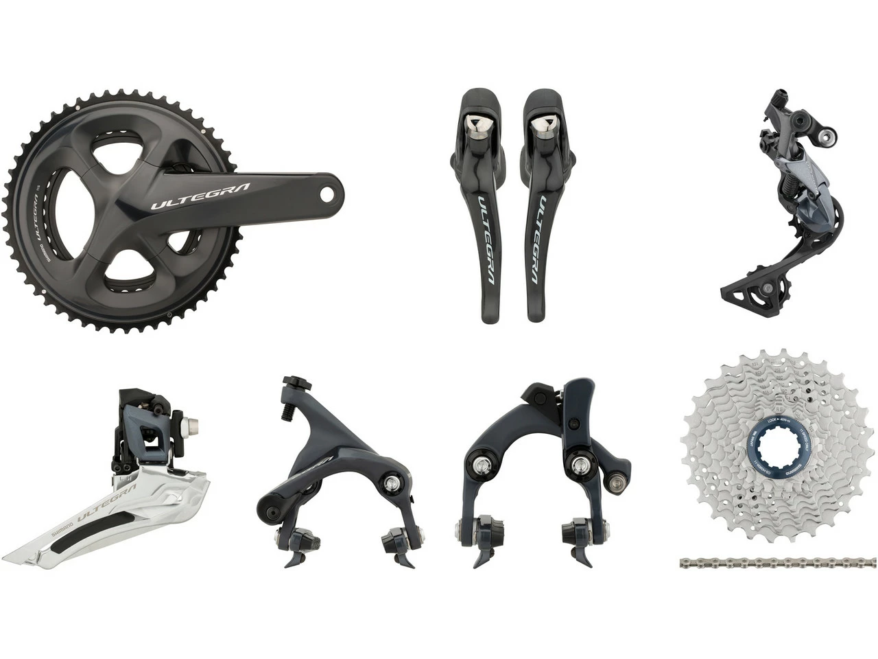 Shimano Ultegra R8000 Gruppe 2x11 39-53 Mit Direct Mount (HR Kettenstrebe) 3 Shimano Ultegra R8000 Gruppe 2x11 39-53 Mit Direct Mount (HR Kettenstrebe)