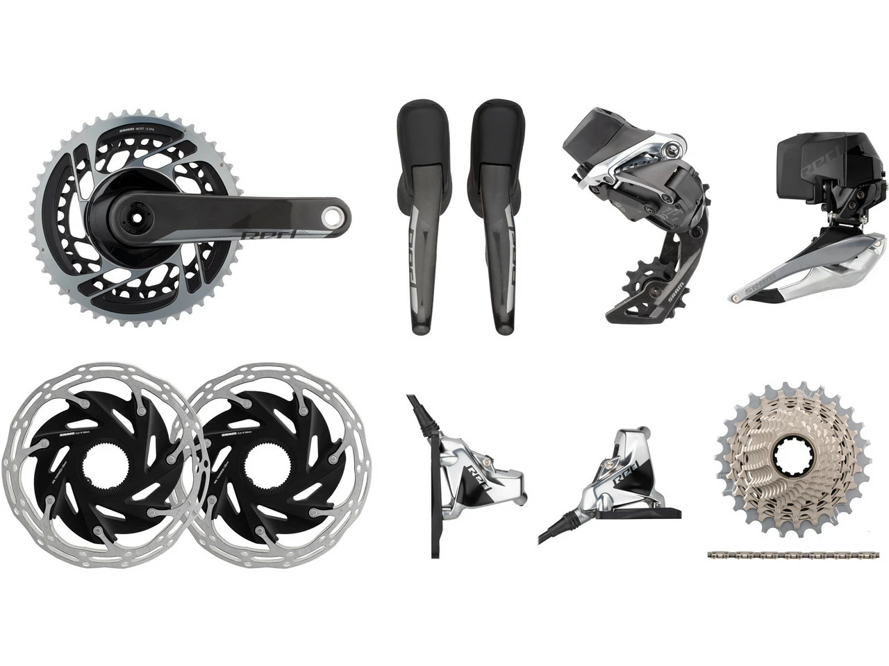 SRAM Red ETap AXS HRD FM Gruppe 2x12-fach 35-48 CL Scheibenbremse 3 SRAM Red ETap AXS HRD FM Gruppe 2x12-fach 35-48 CL Scheibenbremse