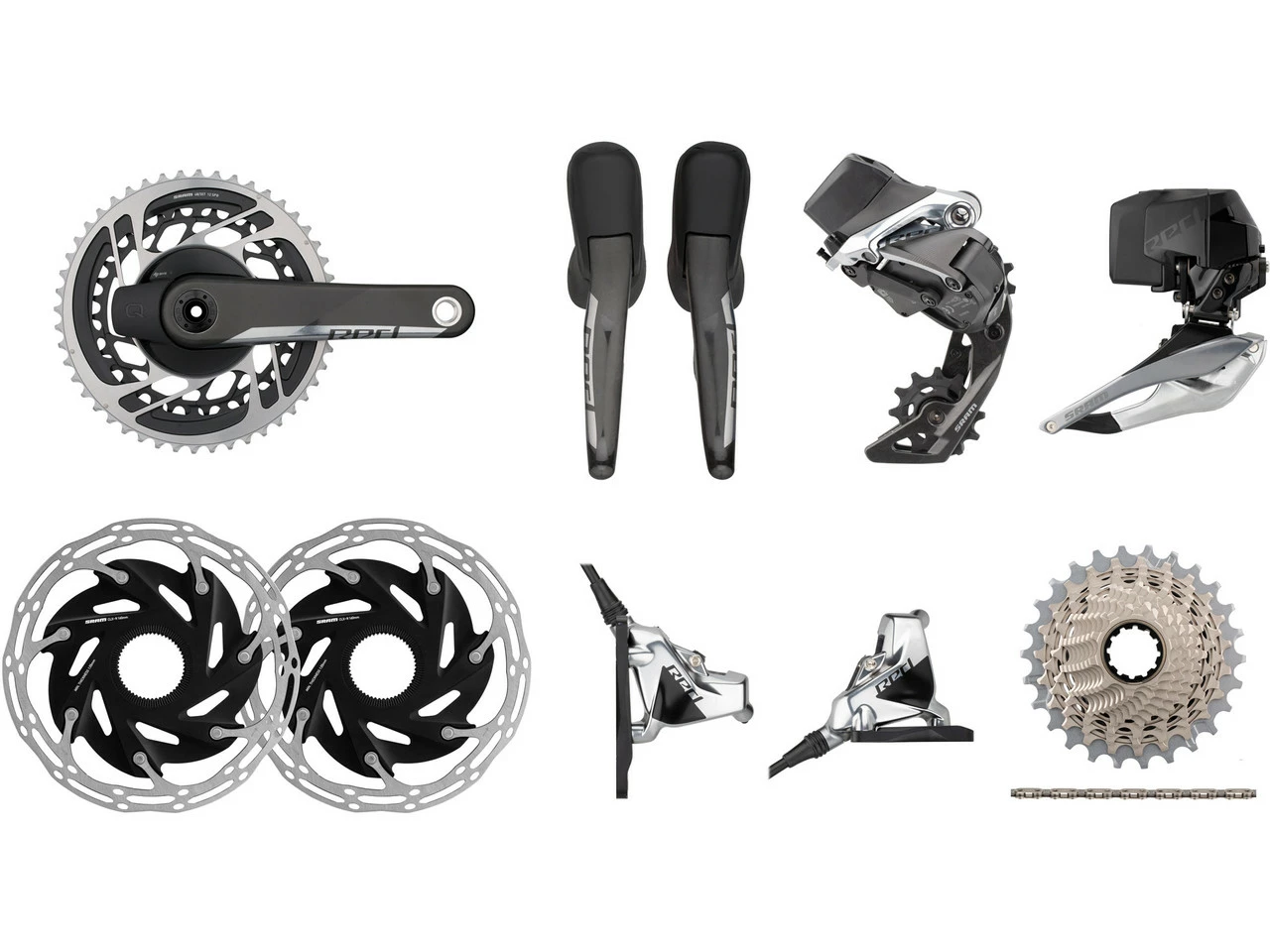 SRAM Red ETap AXS HRD FM Powermeter Gruppe 2x12 35-48 CL Scheibenbremse 3 SRAM Red ETap AXS HRD FM Powermeter Gruppe 2x12 35-48 CL Scheibenbremse