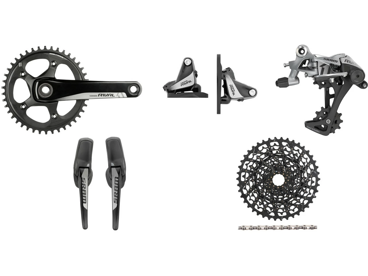 SRAM Rival 1 FM Gruppe 1x11 42 GXP Hydr. Scheibenbremse 3 SRAM Rival 1 FM Gruppe 1x11 42 GXP Hydr. Scheibenbremse
