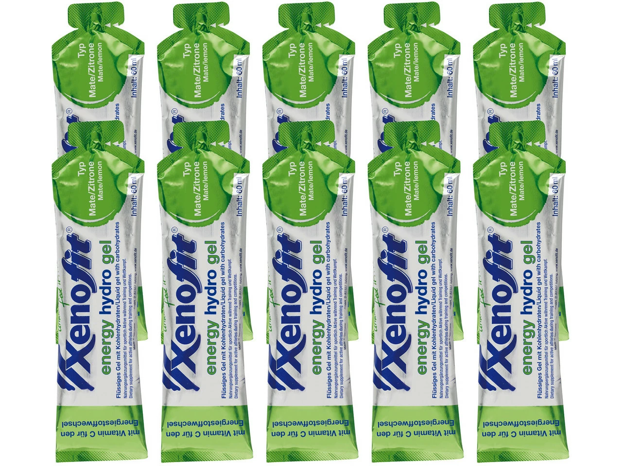 Xenofit Energy Hydro Gel - 10 Stück 4 Xenofit Energy Hydro Gel - 10 Stück – Bild 2