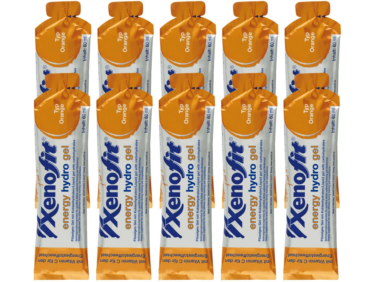 Xenofit Energy Hydro Gel - 10 Stück 5 Xenofit Energy Hydro Gel - 10 Stück – Bild 3