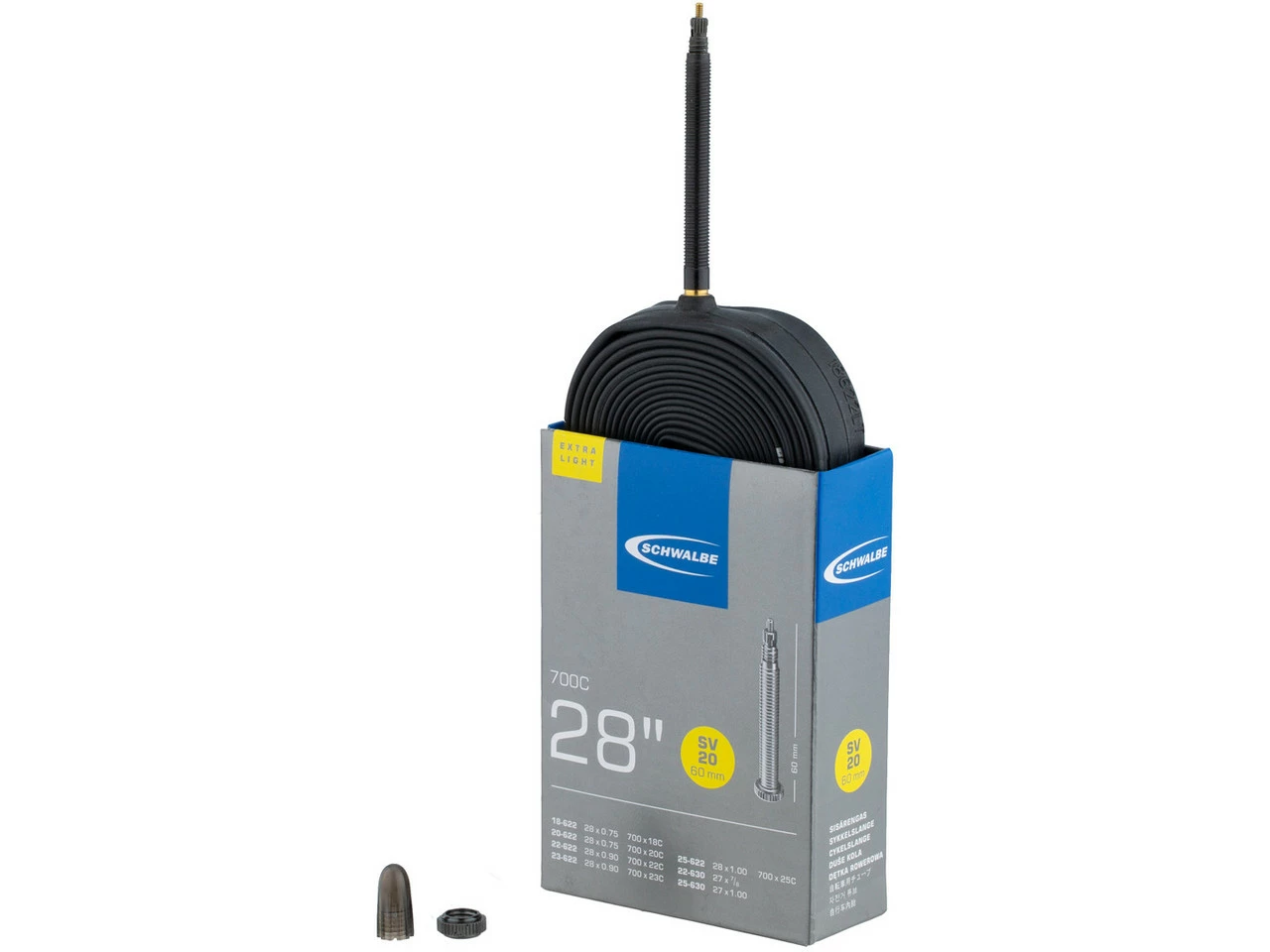Schwalbe Schlauch 20 Extralight Für 28" 6 Schwalbe Schlauch 20 Extralight Für 28" – Bild 4
