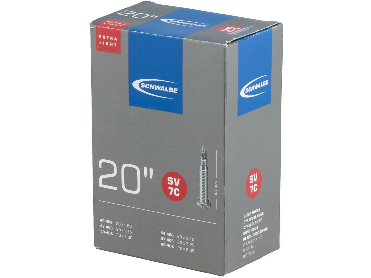 Schwalbe Schlauch 7C Extralight Für 20" 5 Schwalbe Schlauch 7C Extralight Für 20" – Bild 3