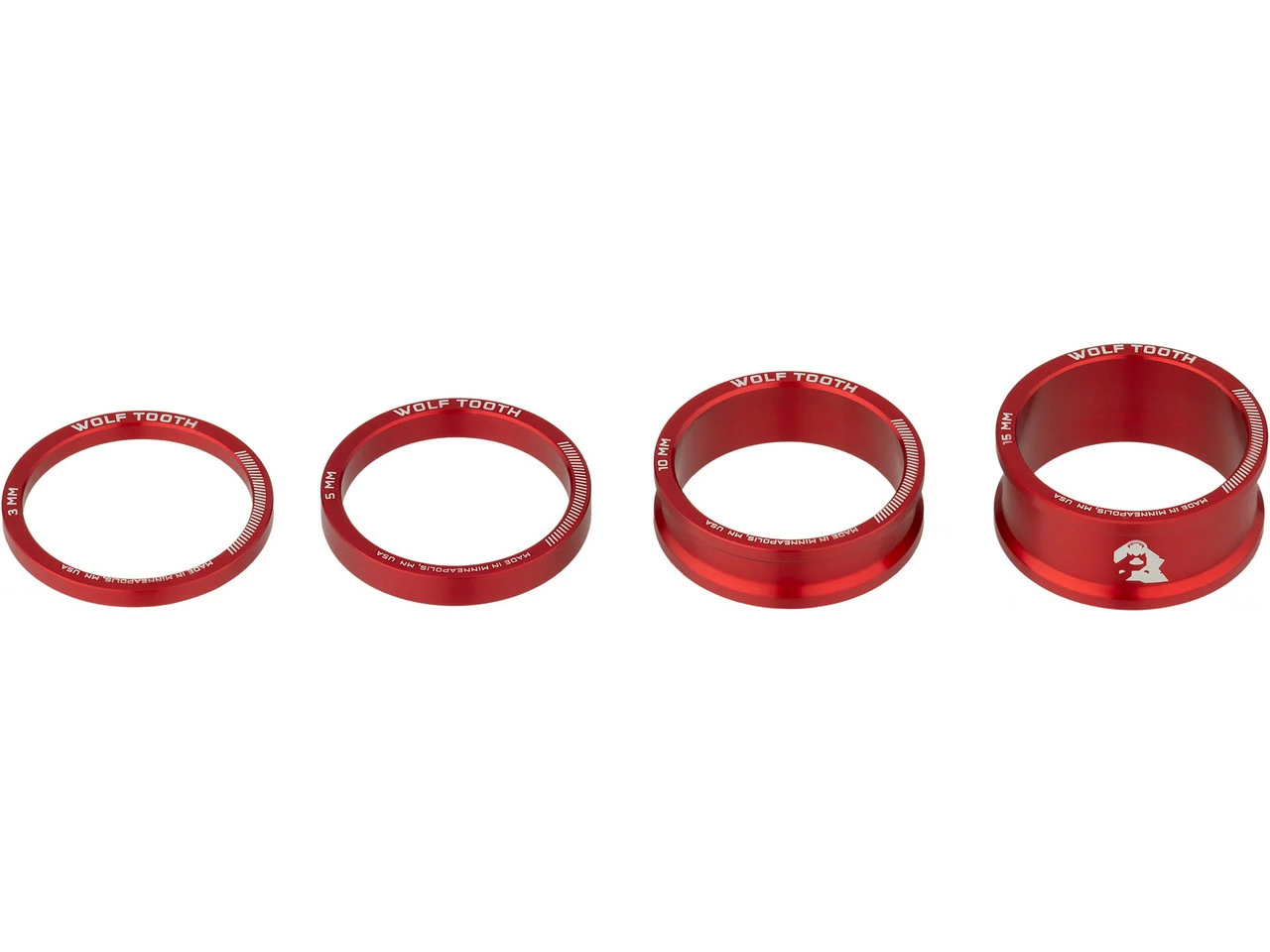Wolf Tooth Components Precision Headset Steuersatz Spacer Kit 4 Wolf Tooth Components Precision Headset Steuersatz Spacer Kit – Bild 2
