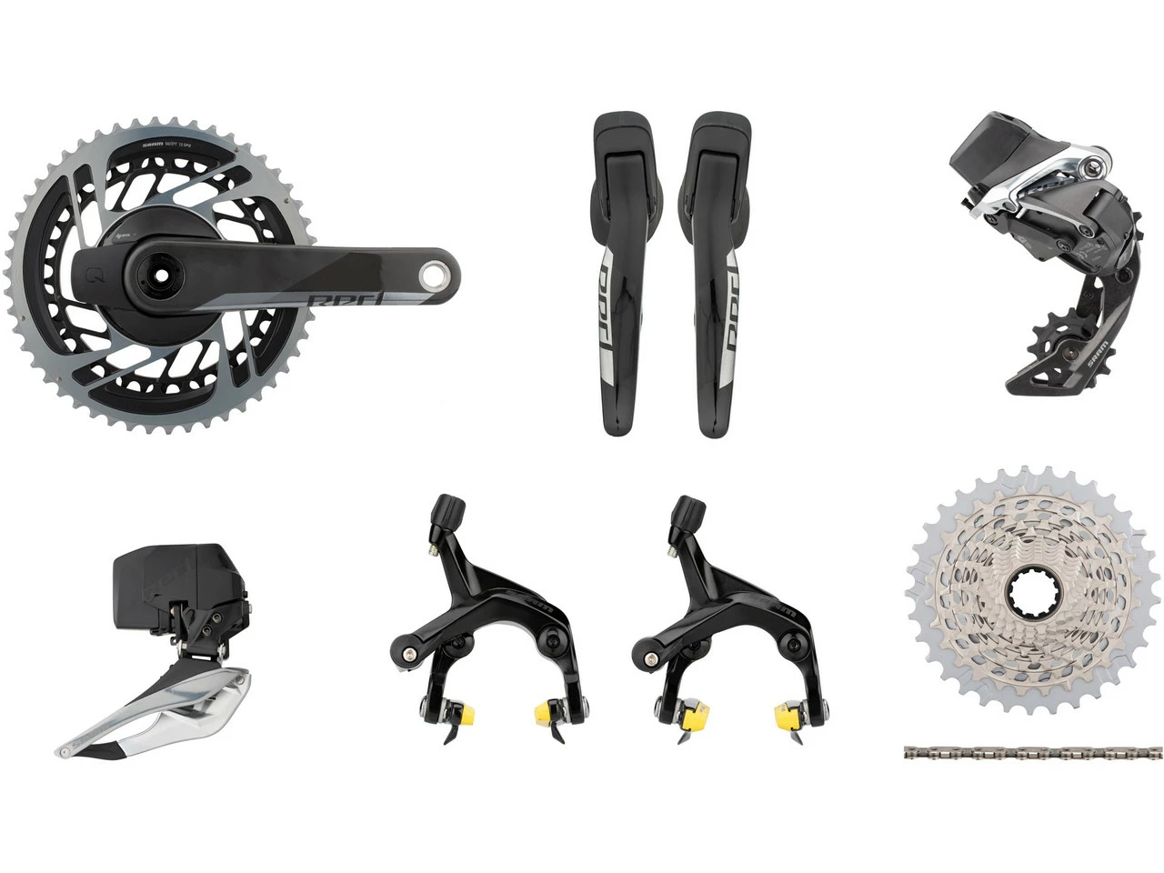 SRAM Red ETap AXS Road Powermeter Gruppe 2x12-fach 37-50 Mit Direct Mount 3 SRAM Red ETap AXS Road Powermeter Gruppe 2x12-fach 37-50 Mit Direct Mount