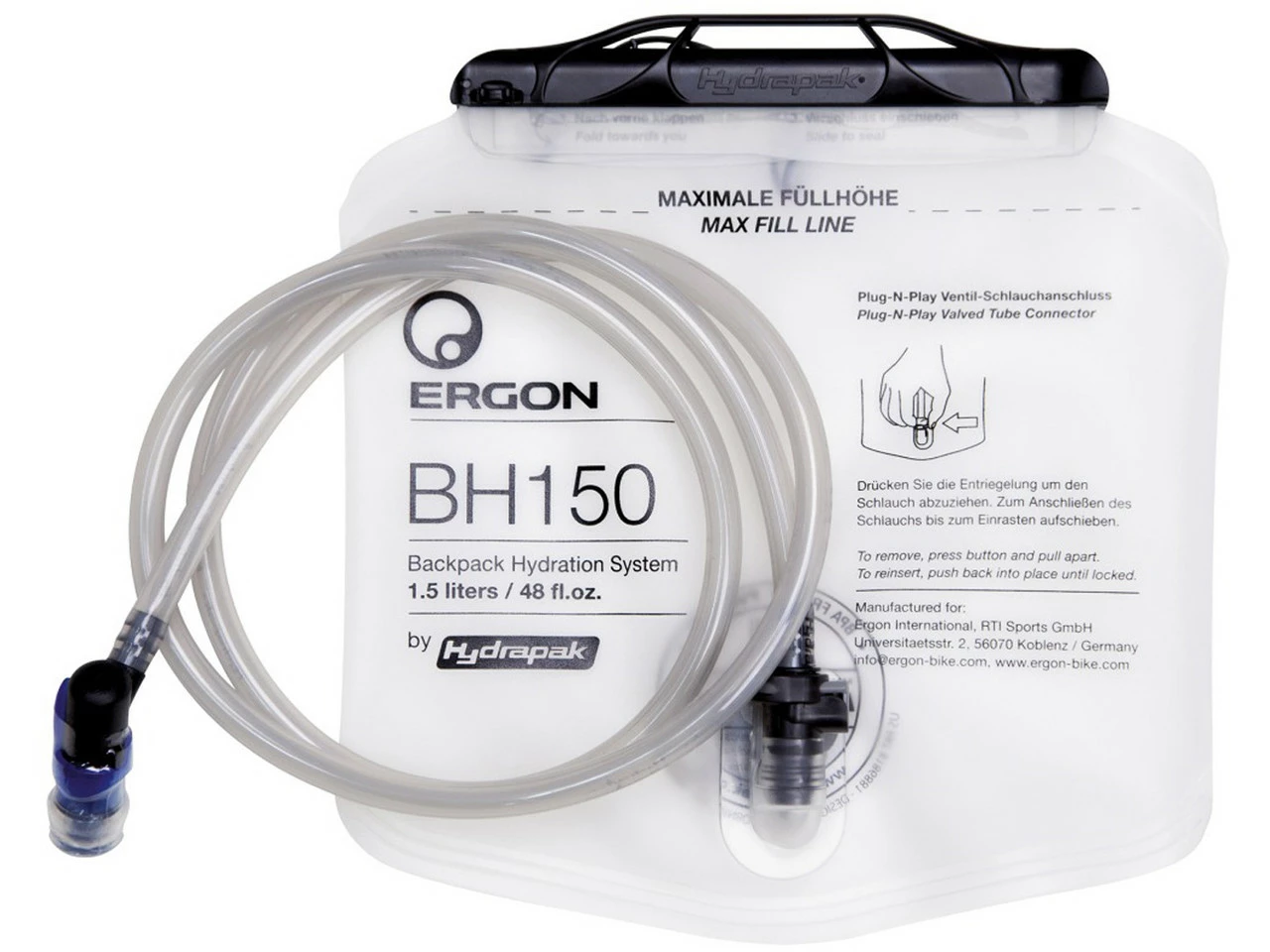 ERGON BH150 HydraPak Trinkblase 3 ERGON BH150 HydraPak Trinkblase