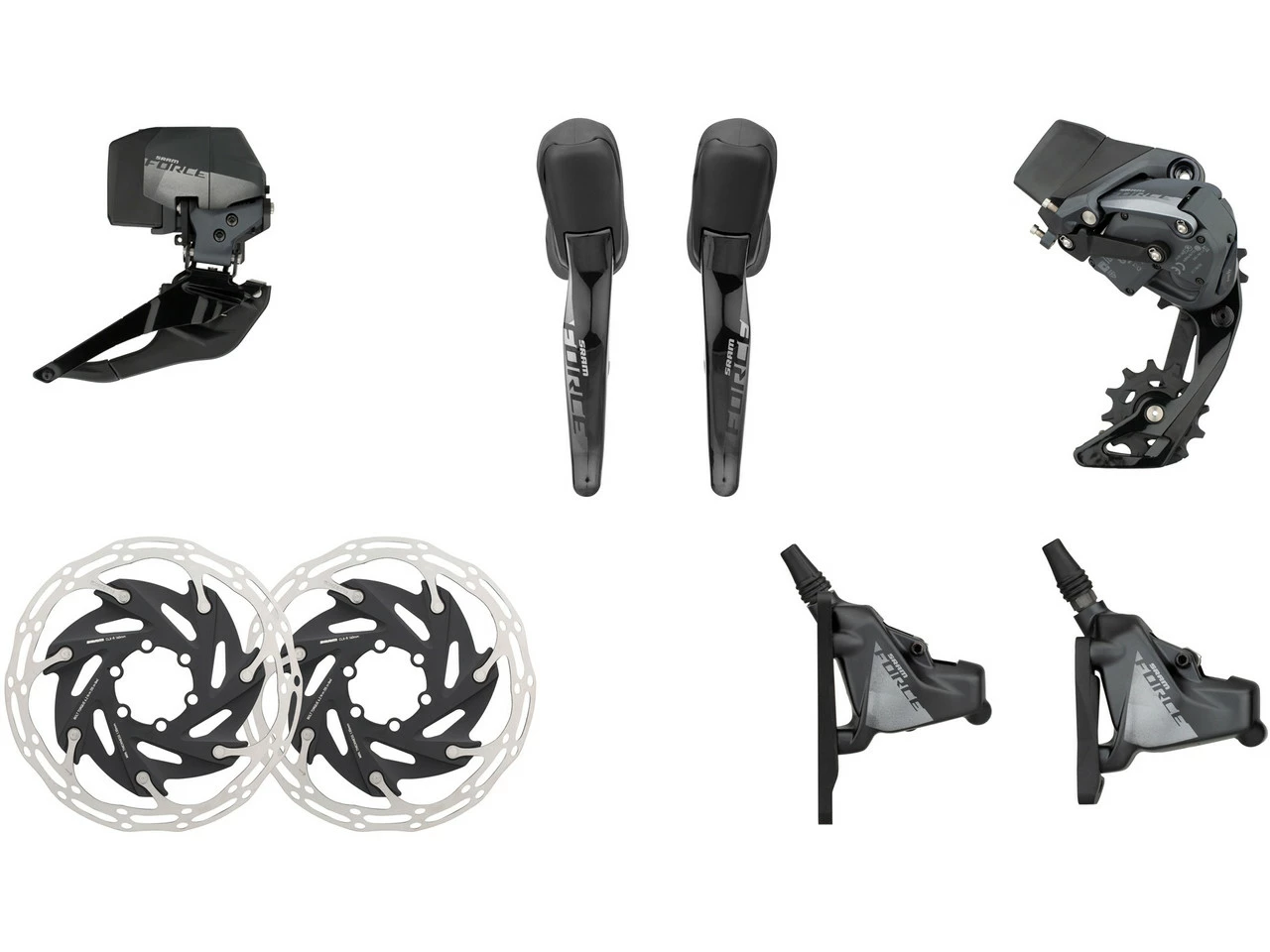 SRAM Force ETap AXS HRD FM Für 2x12-fach Schaltgruppenset 3 SRAM Force ETap AXS HRD FM Für 2x12-fach Schaltgruppenset