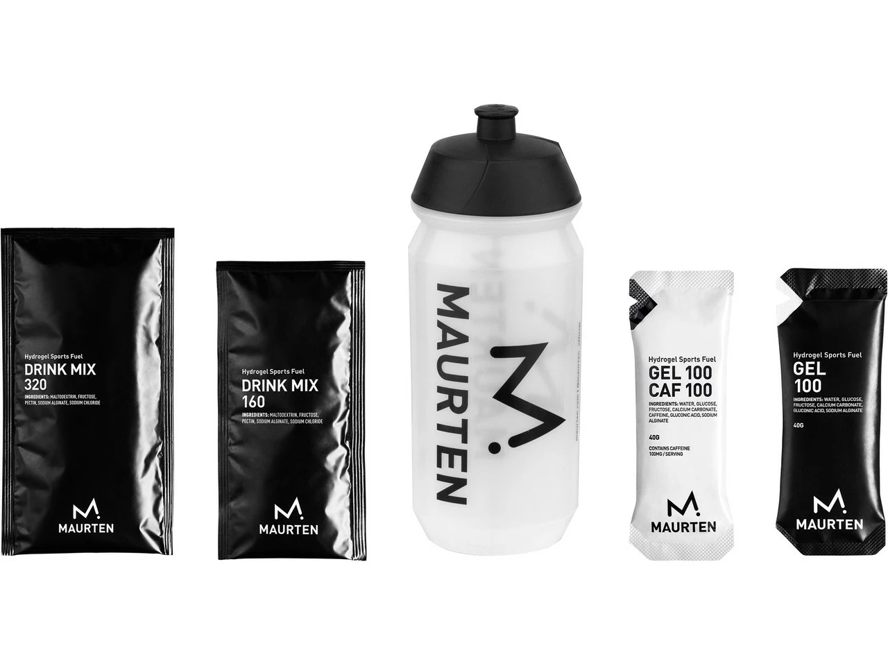 Maurten Testpaket + Trinkflasche 3 Maurten Testpaket + Trinkflasche