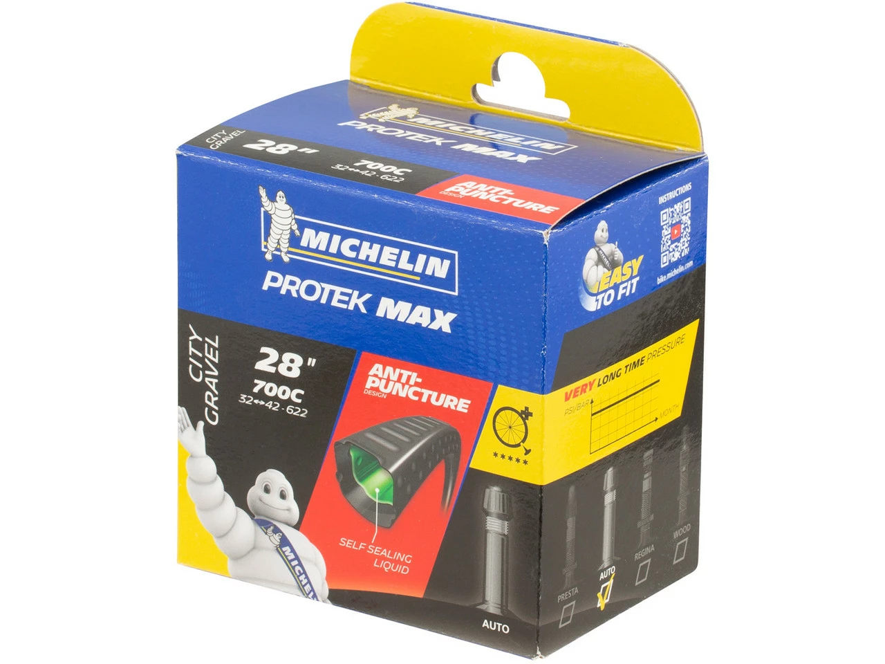 Michelin Schlauch A3 Protek Max City Gravel Für 28" 4 Michelin Schlauch A3 Protek Max City Gravel Für 28" – Bild 2