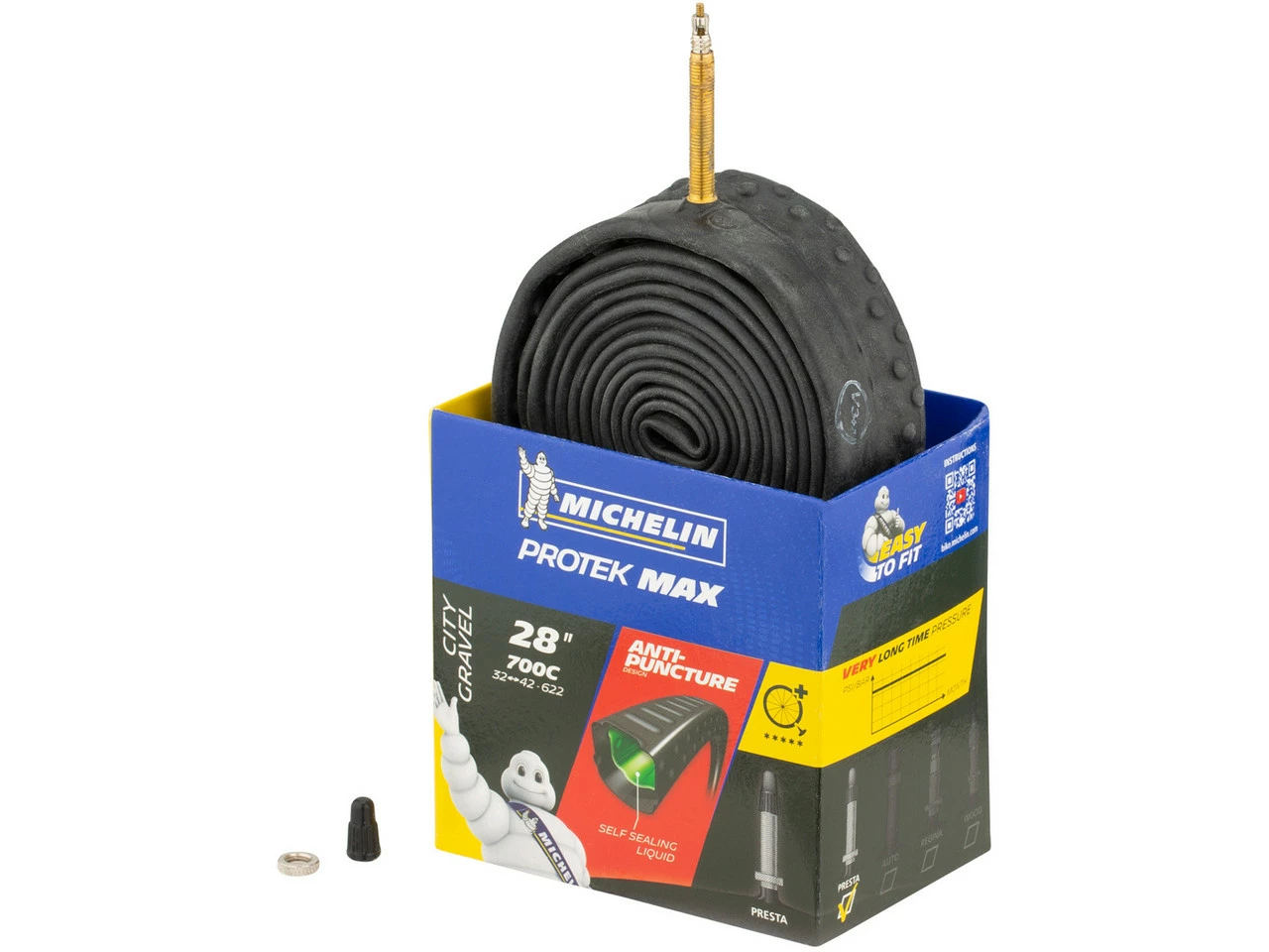 Michelin Schlauch A3 Protek Max City Gravel Für 28" 5 Michelin Schlauch A3 Protek Max City Gravel Für 28" – Bild 3
