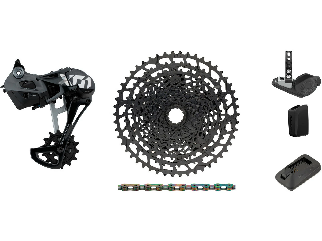 SRAM X01 Eagle AXS 1x12-fach Upgrade-Kit Mit Kassette Für Shimano 3 SRAM X01 Eagle AXS 1x12-fach Upgrade-Kit Mit Kassette Für Shimano