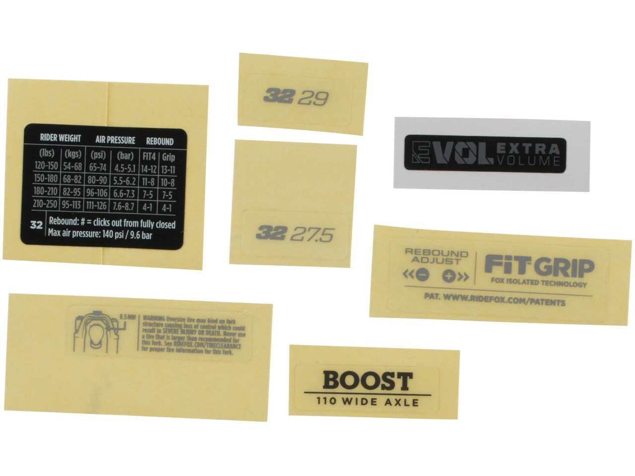 Fox Racing Shox Decal Kit Aufklebersatz Für 32 Federgabel Modell 2021 4 Fox Racing Shox Decal Kit Aufklebersatz Für 32 Federgabel Modell 2021 – Bild 2