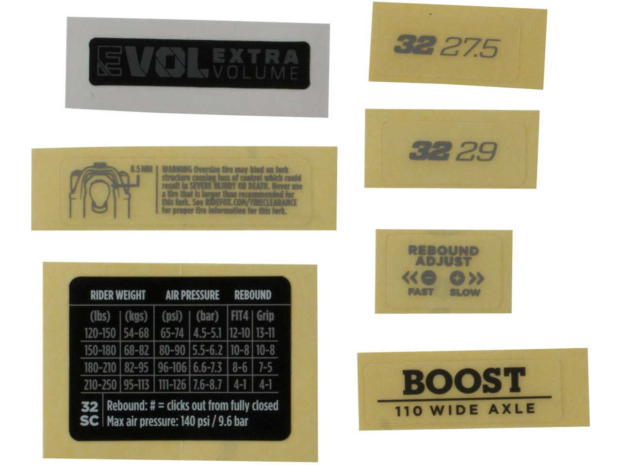 Fox Racing Shox Decal Kit Aufklebersatz Für 32 SC Federgabel Modell 2021 8 Fox Racing Shox Decal Kit Aufklebersatz Für 32 SC Federgabel Modell 2021 – Bild 6