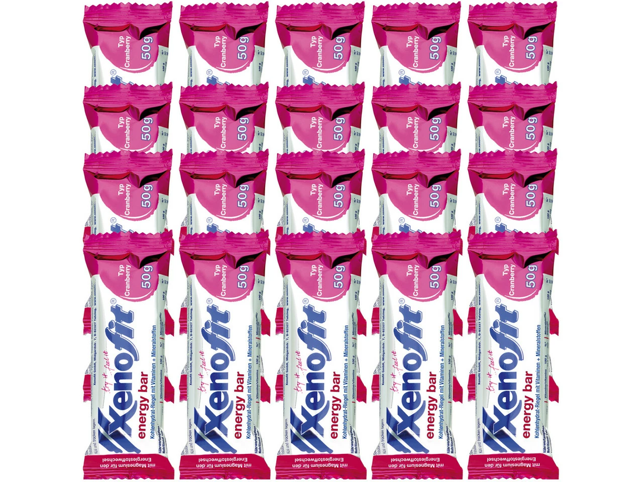 Xenofit Energy Bar Energieriegel - 20 Stück 6 Xenofit Energy Bar Energieriegel - 20 Stück – Bild 4