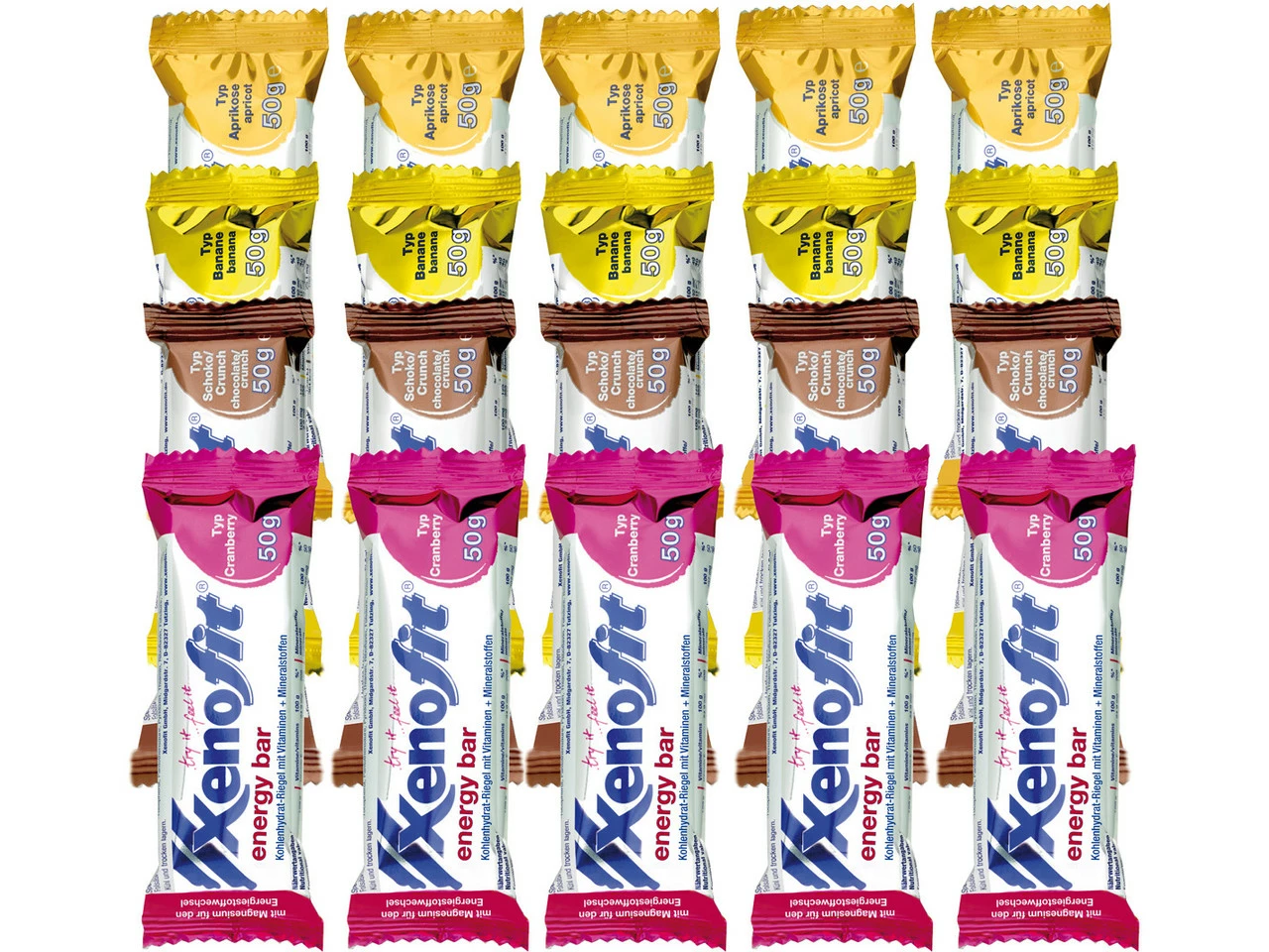 Xenofit Energy Bar Energieriegel - 20 Stück 7 Xenofit Energy Bar Energieriegel - 20 Stück – Bild 5