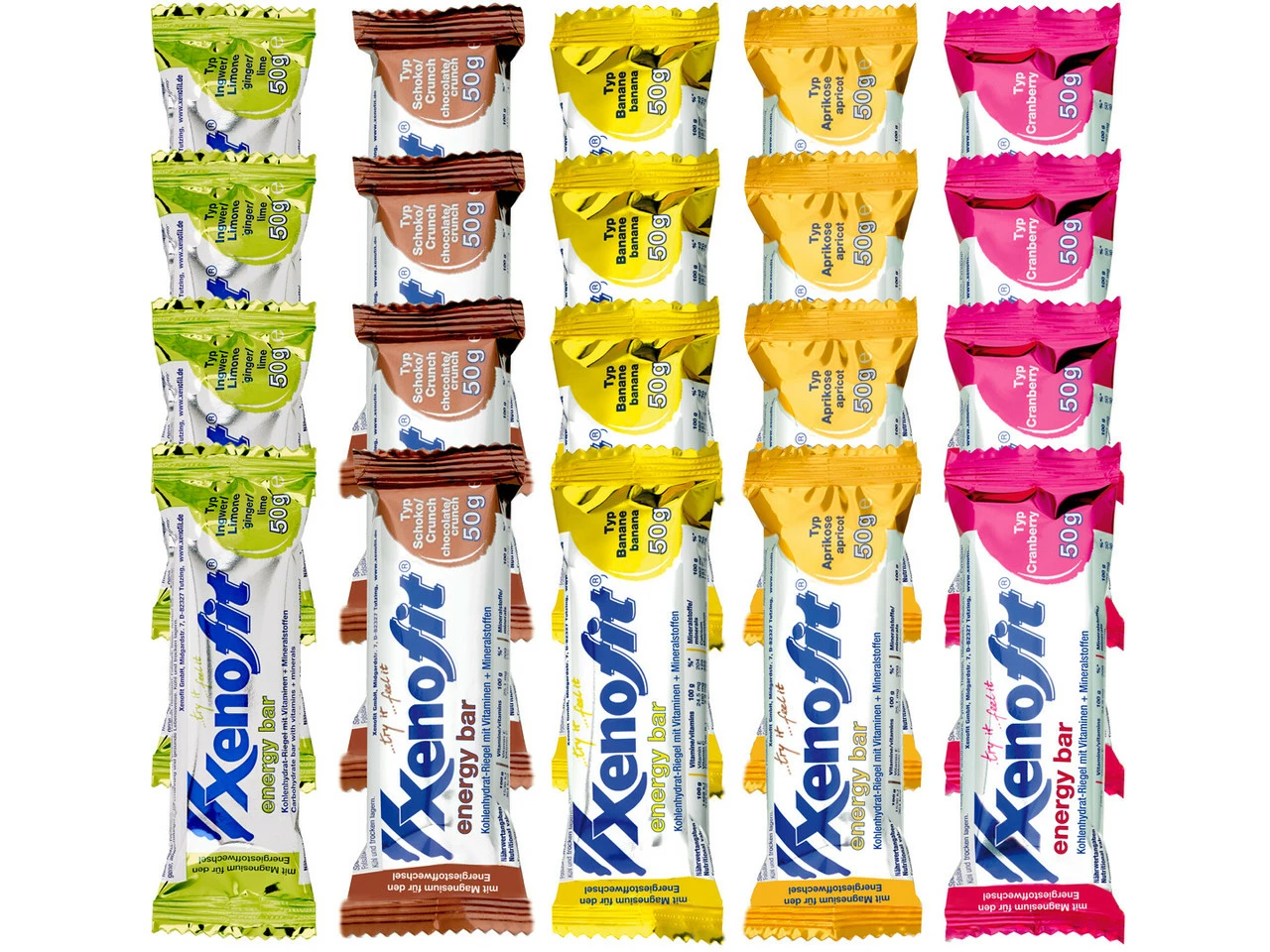 Xenofit Energy Bar Energieriegel - 20 Stück 8 Xenofit Energy Bar Energieriegel - 20 Stück – Bild 6
