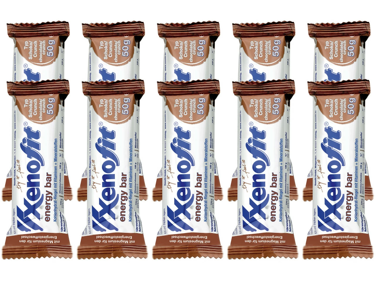 Xenofit Energy Bar Energieriegel - 10 Stück 3 Xenofit Energy Bar Energieriegel - 10 Stück