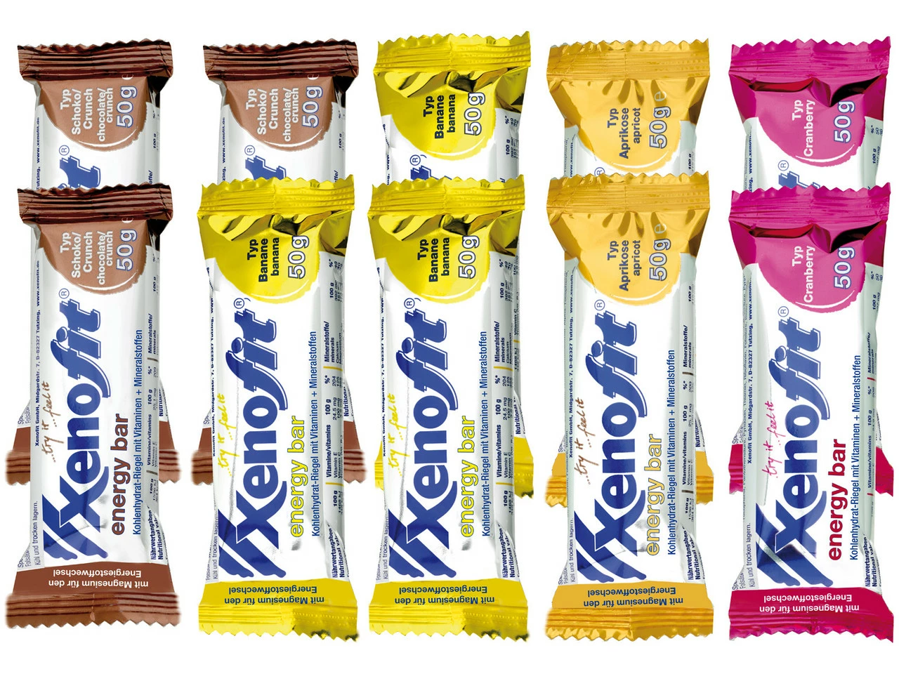 Xenofit Energy Bar Energieriegel - 10 Stück 7 Xenofit Energy Bar Energieriegel - 10 Stück – Bild 5