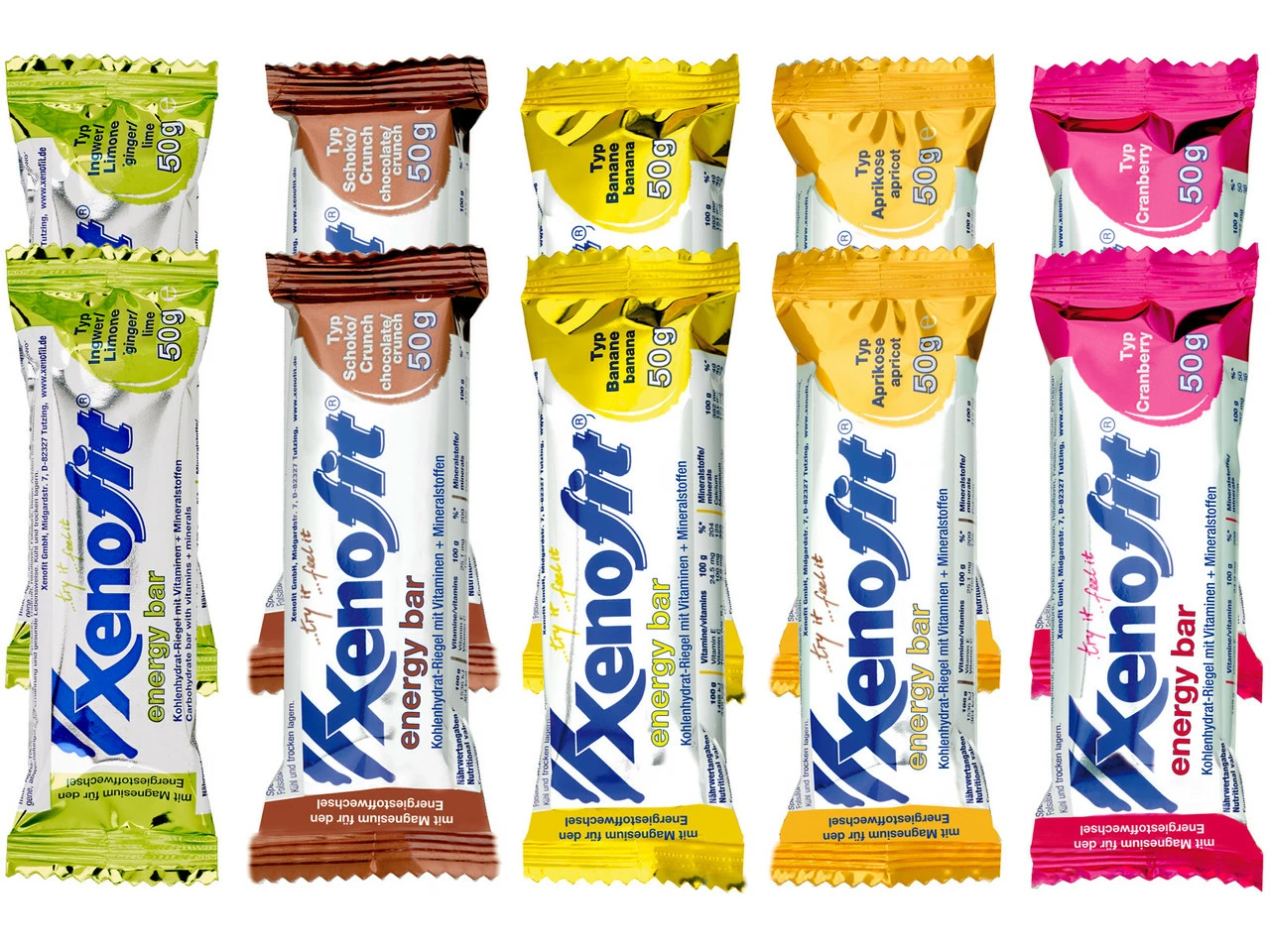Xenofit Energy Bar Energieriegel - 10 Stück 8 Xenofit Energy Bar Energieriegel - 10 Stück – Bild 6