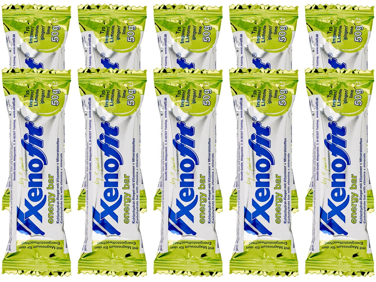 Xenofit Energy Bar Energieriegel - 10 Stück 9 Xenofit Energy Bar Energieriegel - 10 Stück – Bild 7