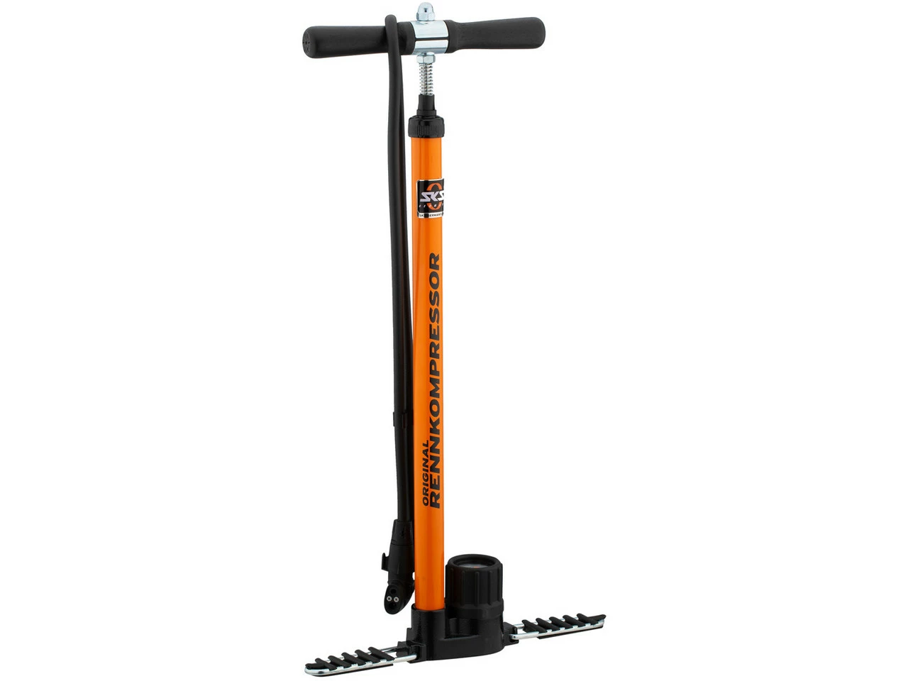 SKS Rennkompressor Standpumpe Mit Multivalve-Schlauchanschluss 3 SKS Rennkompressor Standpumpe Mit Multivalve-Schlauchanschluss