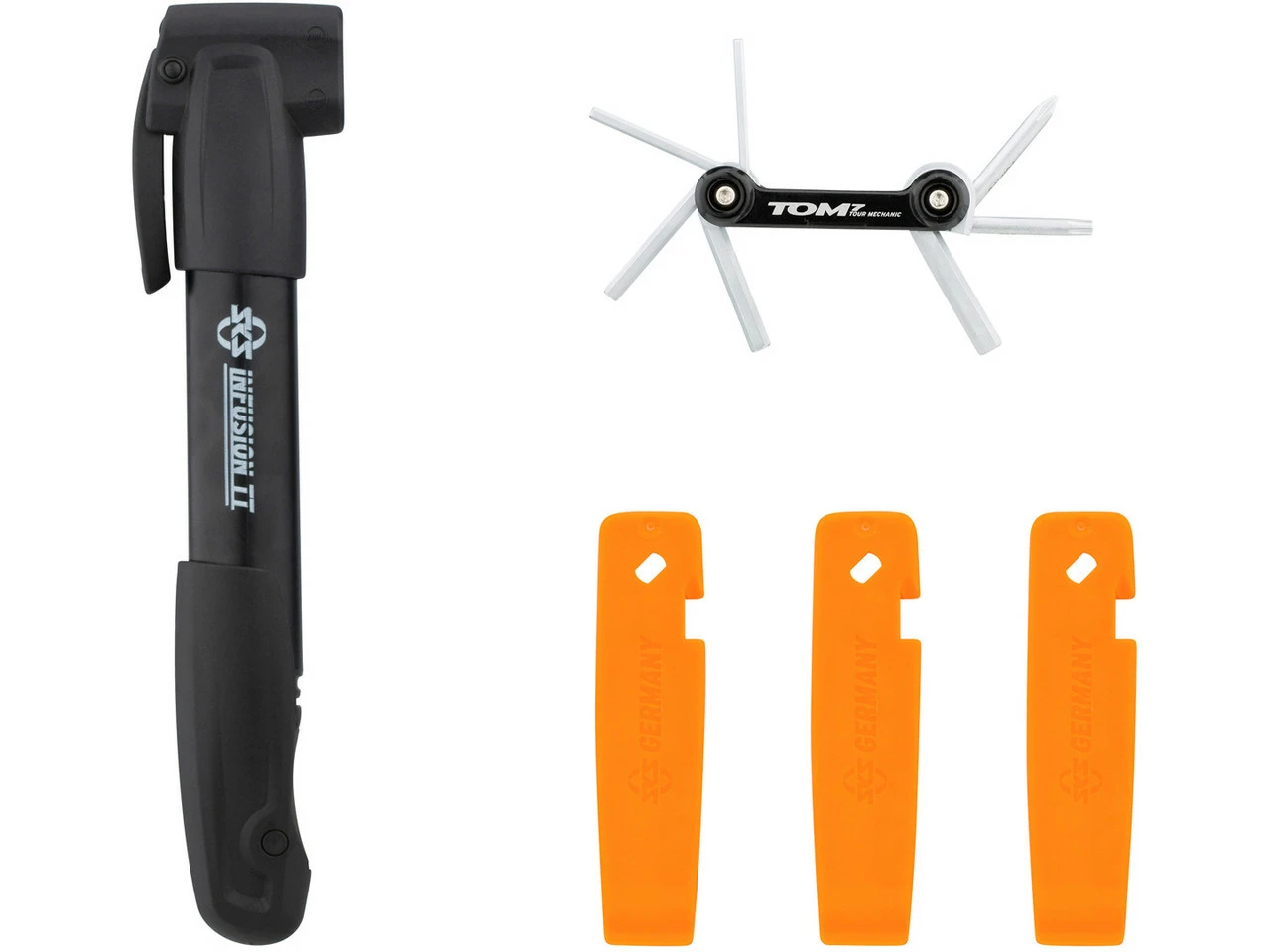 SKS Germany Set Minipumpe / Multitool / Reifenheber 3 SKS Germany Set Minipumpe / Multitool / Reifenheber